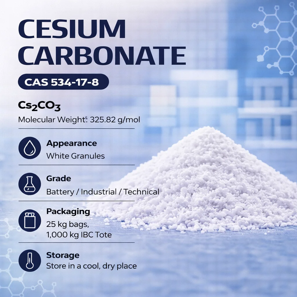 Cesium Carbonate (Cs2CO3) High Purity Organic Synthesis & Electronic Grade CAS 534-17-8 Cesium Carbonate (Cs2CO3) High Purity Organic Synthesis & Electronic Grade CAS 534-17-8