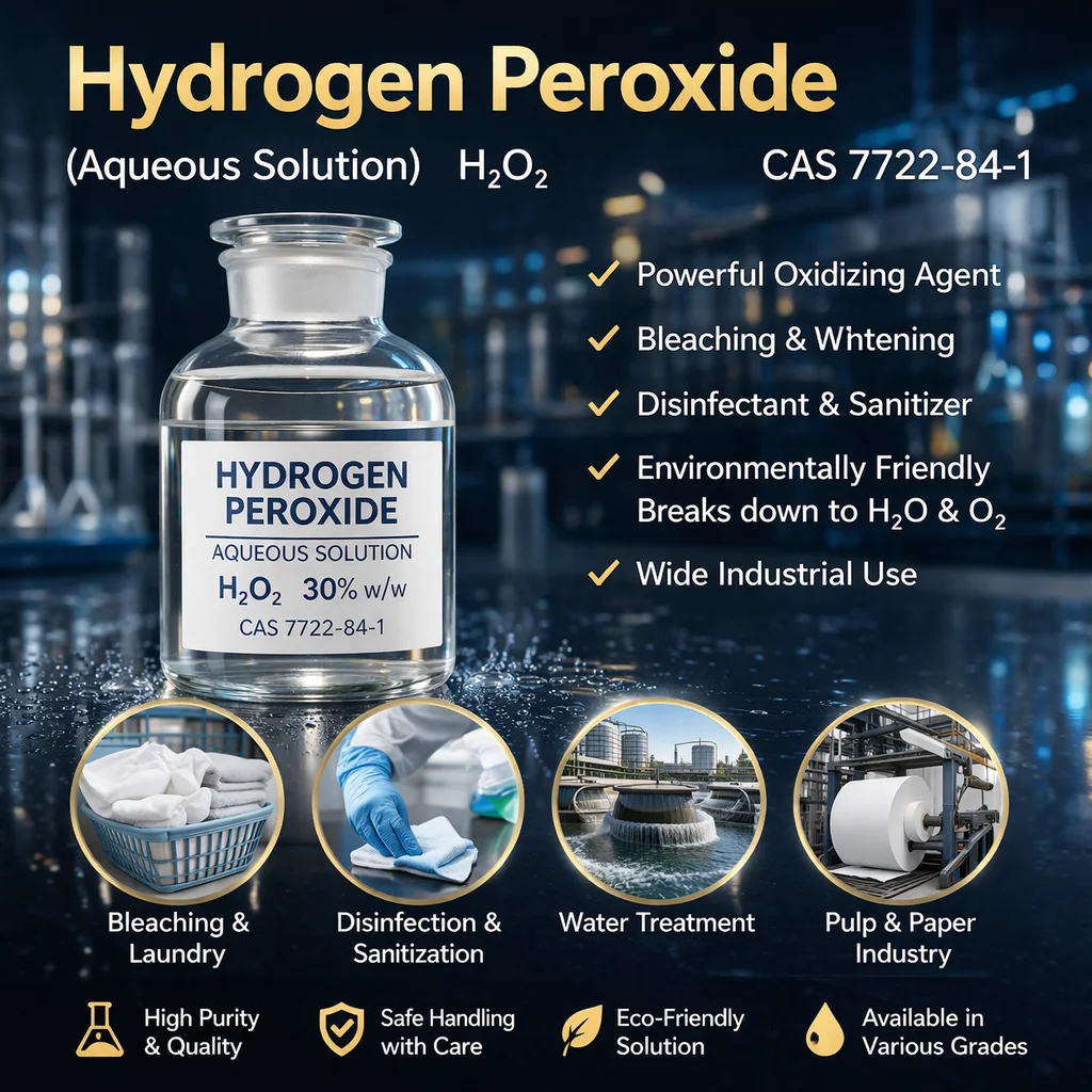 Hydrogen Peroxide (H2O2) 35 Industrial Grade CAS 7722-84-1 (2) Hydrogen Peroxide (H2O2) 35% & 50% Industrial Grade CAS 7722-84-1