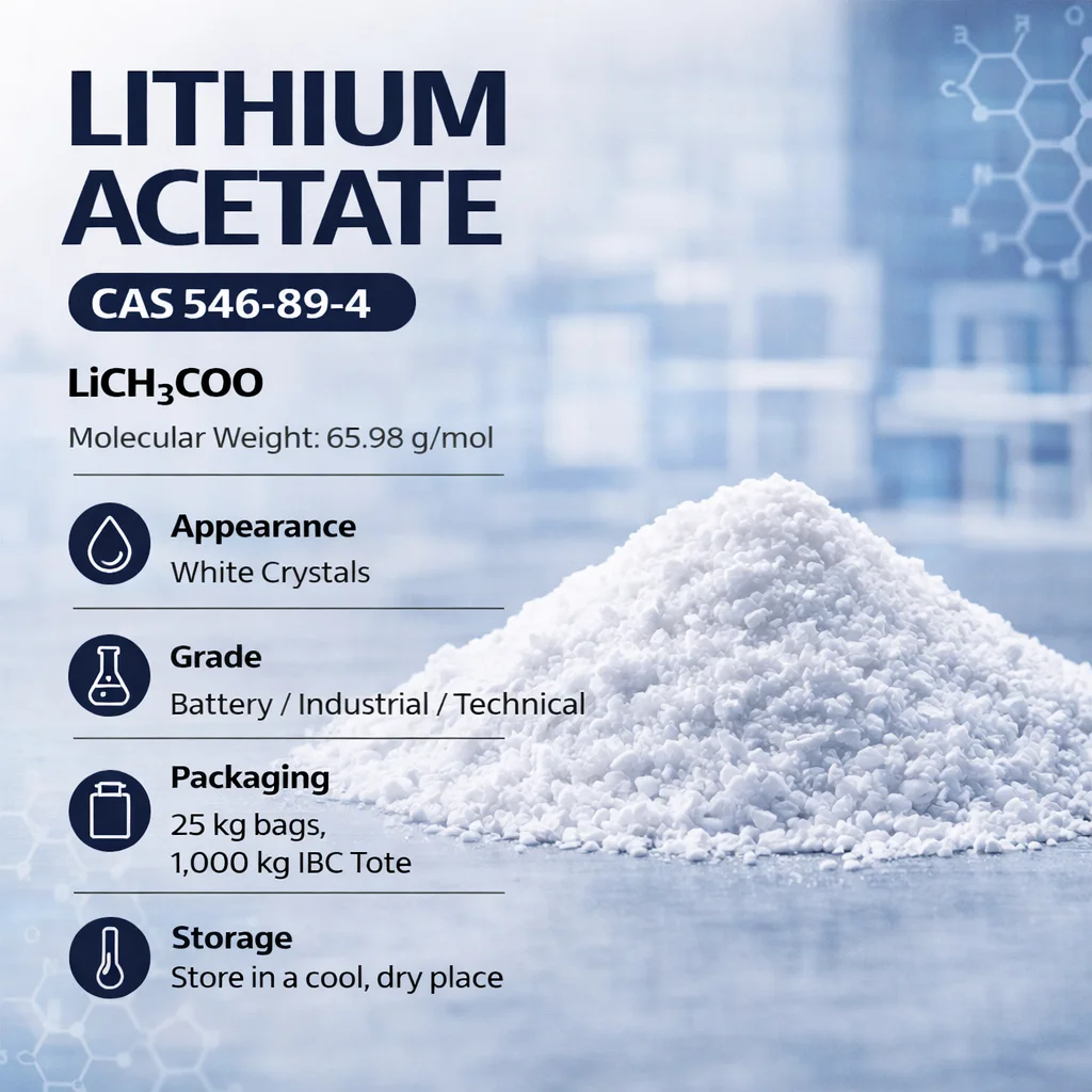 Lithium Acetate Anhydrous & Dihydrate CAS 546-89-4 Lithium Acetate Anhydrous & Dihydrate CAS 546-89-4
