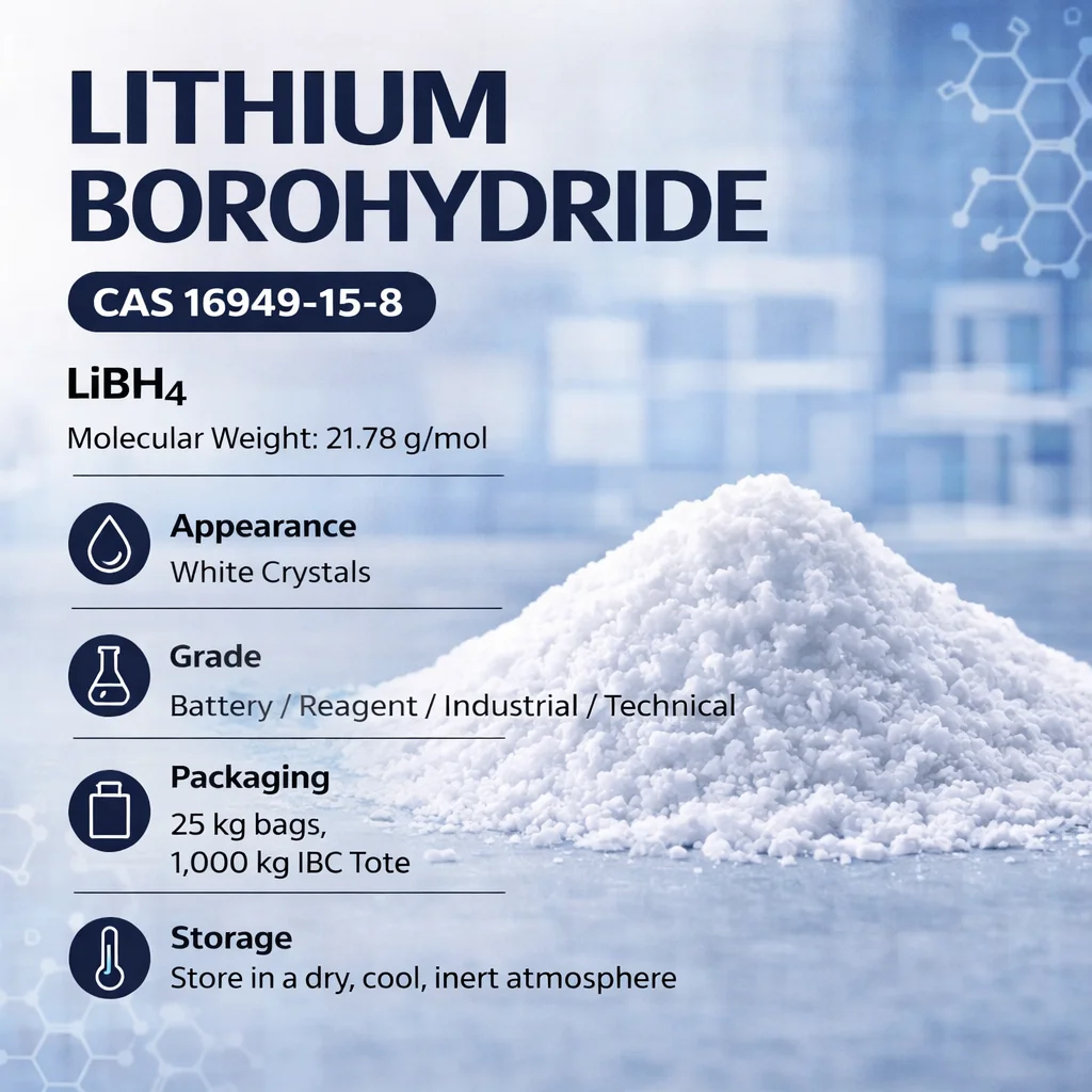 Lithium Borohydride (LiBH4) Advanced Reducing Agent CAS 10689-53-3 Lithium Borohydride (LiBH4) Advanced Reducing Agent CAS 10689-53-3
