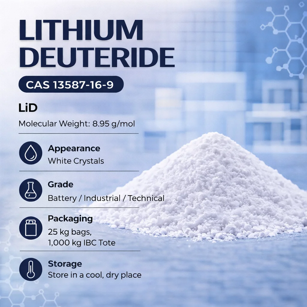 Lithium Deuteride (LiD) Nuclear & Isotopic Research Grade CAS 13587-16-1 Lithium Deuteride (LiD) Nuclear & Isotopic Research Grade CAS 13587-16-1