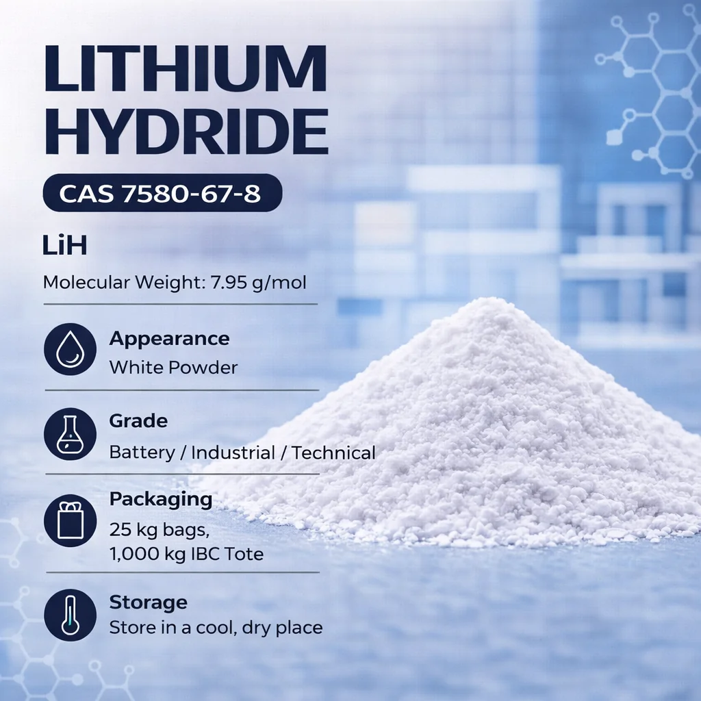 Lithium Hydride (LiH) Advanced Reducing Agent & Hydrogen Storage CAS 7580-67-8 Lithium Hydride (LiH) Advanced Reducing Agent & Hydrogen Storage CAS 7580-67-8
