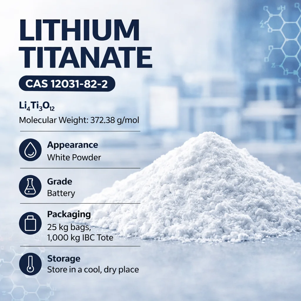 Lithium Titanate (LTO) Advanced Battery Anode Material CAS 12031-82-2 Lithium Titanate (LTO) Advanced Battery Anode Material CAS 12031-82-2