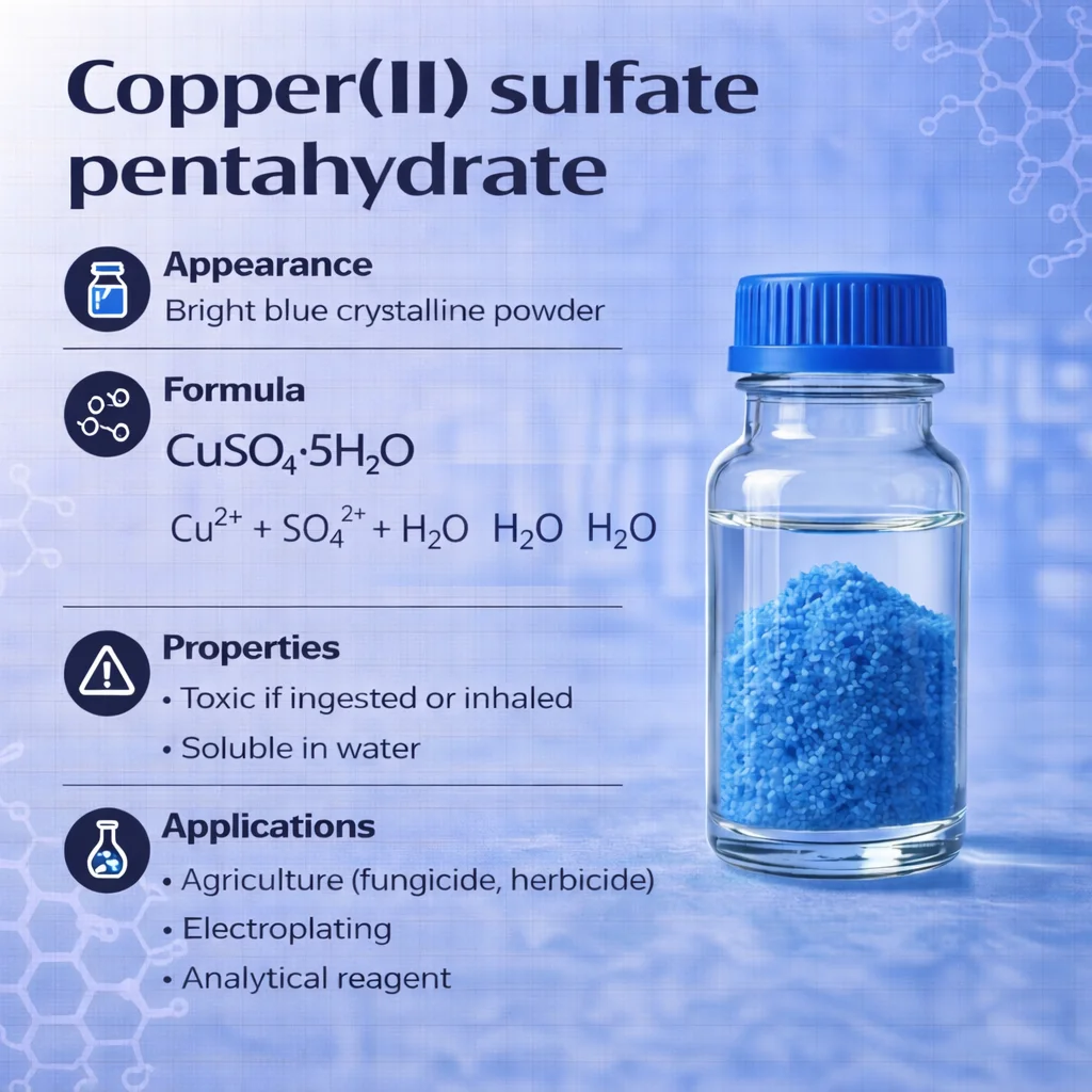 Copper(II) Sulfate Pentahydrate Agricultural & Industrial Grade CAS 7758-99-8 (2) Copper(II) Sulfate Pentahydrate Agricultural & Industrial Grade CAS 7758-99-8