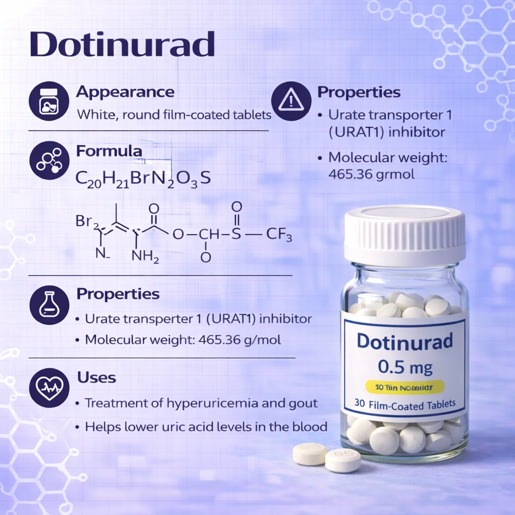 Dotinurad Advanced URAT1 Inhibitor API CAS 1286770-55-5 Dotinurad Advanced URAT1 Inhibitor API CAS 1286770-55-5