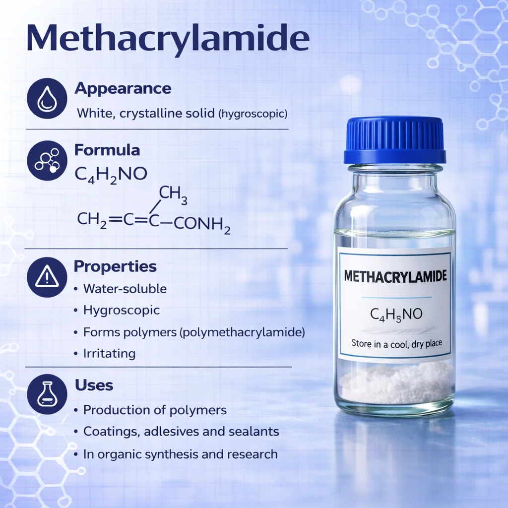 Methacrylamide (MAM) Premium Specialty Monomer CAS 79-39-0 Methacrylamide (MAM) Premium Specialty Monomer CAS 79-39-0