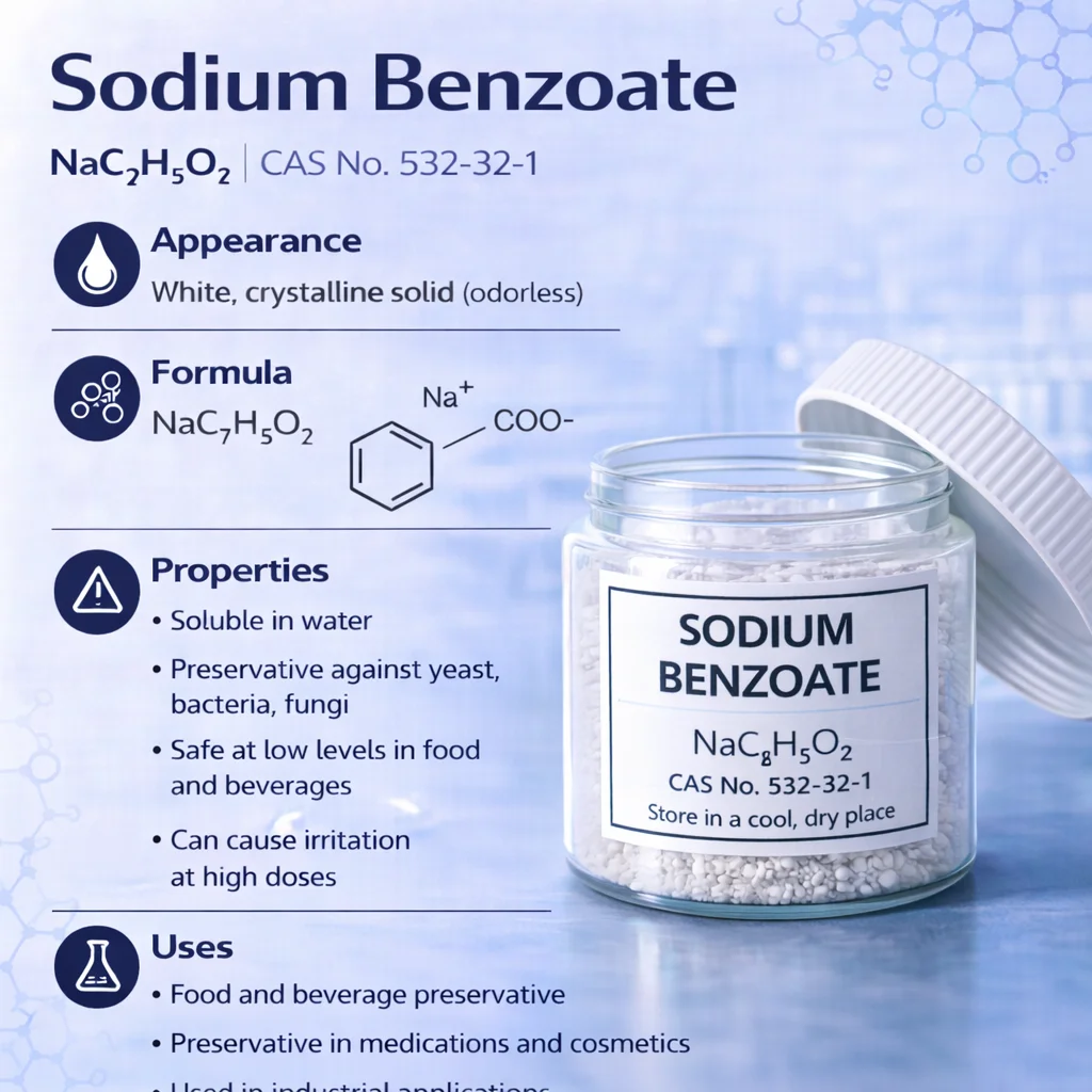 Sodium Benzoate Premium Preservative & Corrosion Inhibitor CAS 532-32-1 Sodium Benzoate Premium Preservative & Corrosion Inhibitor CAS 532-32-1