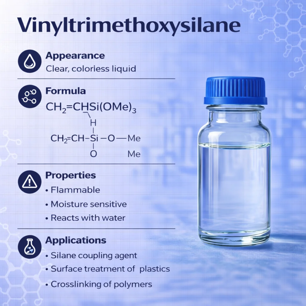 Vinyltrimethoxysilane (VTMO) Premium Silane Coupling Agent & Crosslinker CAS 2768-02-7 Vinyltrimethoxysilane (VTMO) Premium Silane Coupling Agent & Crosslinker CAS 2768-02-7